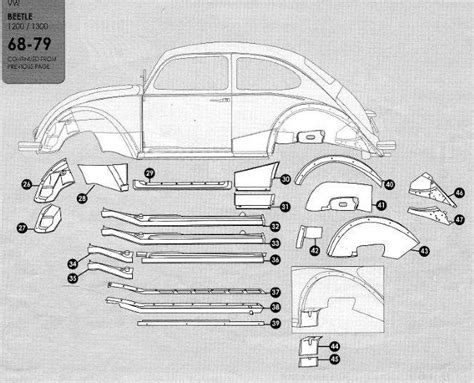 1975 vw beetle sheet metal|VW Beetle sheet metal rust.